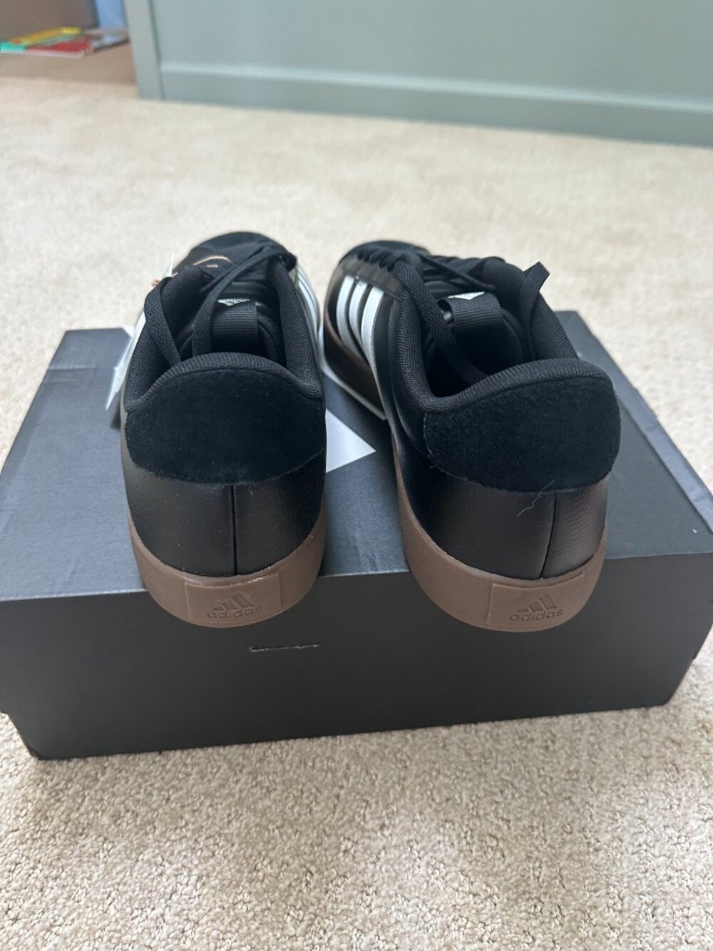 Adidas VL Court 3.0 – Men's Size 12 – Black/White Gum – New with Box - Picture 3 of 6